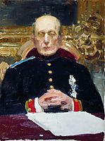 Portrait of Konstantin Petrovich Pobedonostsev, 1903, repin