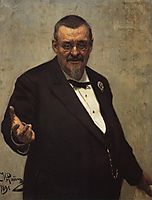 Portrait of the Lawyer Vladimir Spasovitch, 1891, repin