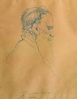 Portrait of Leo Tolstoy, repin