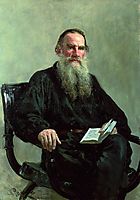 Portrait of Leo Tolstoy, 1887, repin
