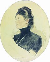 Portrait of Maria Borisovna Chukovskaya, repin