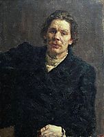 Portrait of Maxim Gorky, 1899, repin