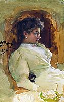 Portrait of N.I. Repina, 1896, repin