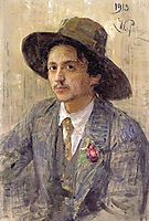 Portrait of the painter Isaak Izrailevich Brodsky, 1913, repin