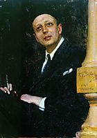Portrait of the Poet Voinov, 1926, repin