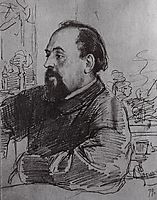Portrait of S. Mamontov, repin