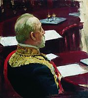 Portrait of Secretary of State, general and member of State Council Mikhail Nikolayevich Galkin-Vraskoi, 1903, repin