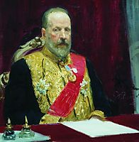 Portrait of Sergey Vitte, 1903, repin