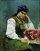 Portrait of Sophia Dragomirova, 1889, repin