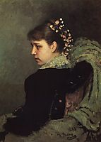 Portrait of Tatiana Rechinskay, 1882, repin