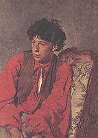 Portrait of V. E. Repin, the Artist-s brother, 1867, repin