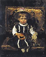 Portrait of Vera Repina, 1874, repin