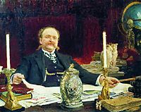Portrait of Wilhelm von Bitner, 1912, repin