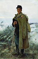To his homeland. The hero of the last war, 1878, repin