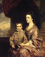 Elizabeth, Countess of Pembroke and Her Son, 1767, reynolds