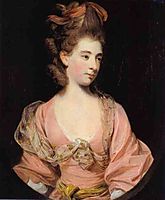 Lady in Pink, Said to be Mrs. Elizabeth Sheridan, reynolds