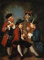 Sir Thomas Kennedy, James Caulfeild, Mr. Ward and Mr. Phelps, 1751, reynolds