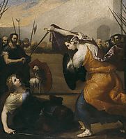 The Duel of Women (The Duel of Isabella de Carazzi and Diambra de Pettinella), 1636, ribera