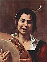 Girl with Tambourine, 1637, ribera