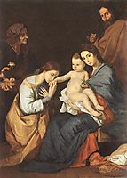 The Holy Family with St. Catherine, 1648, ribera
