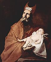 Saint Simeon with the Christ child, 1647, ribera
