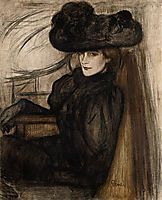 Lady with Black Veil, 1896, ripplronai