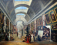 Projet d-aménagement de la Grande Galerie du Louvre, 1796, robert