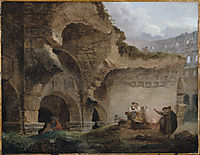 Washerwomen in the Ruins of the Colosseum, robert