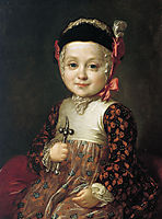 Portrait of Count Alexey Bobrinsky as a Child, c.1760, rokotov