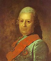 Portrait of A.M.Obreskov, 1777, rokotov