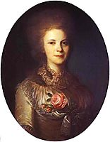 Portrait of V.N.Surovtseva, c.1780, rokotov