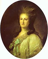 Portrait of Varvara Ermolayevna-Novosiltseva, 1780, rokotov