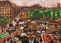 Busy City Scene , 1914, ronai