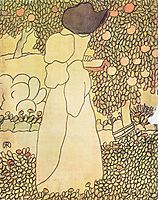 Lady in her garden, ronai