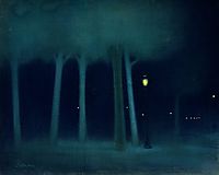 A Park at Night, 1895, ronai