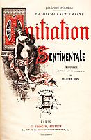 Front Cover of Joséphin Péladan-s Novel -Initiation Sentimentale-, 1887, rops