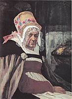 Head of old woman from Antwerp, 1873, rops