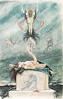 The Sacrifice, from The Satanic Ones, c.1882, rops