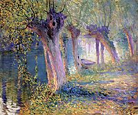 River Epte, Giverny, 1910, rose