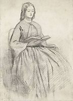 Elizabeth Siddall in a Chair, rossetti