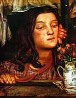 Girl at a Lattice, 1862, rossetti