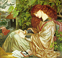 La Pia de Tolomei, 1868-1880, rossetti