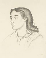 Miss Robinson (Mrs. Fernandez), 1866, rossetti