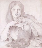 My Lady Greensleeves, 1863, rossetti