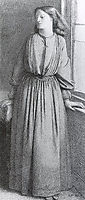 Portrait of Elizabeth Siddal, 1850-1865, rossetti