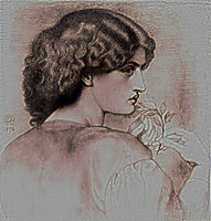 The Roseleaf, c.1865, rossetti