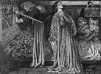 Sir Launcelot in the Queen-s Chamber, 1857, rossetti