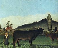 Landscape with cow, c.1886, rousseau