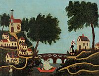 Landscape with Bridge, rousseau