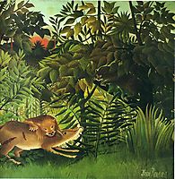 A Lion Devouring its Prey, 1905, rousseau